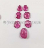 Rubellite Rose Cut Slices